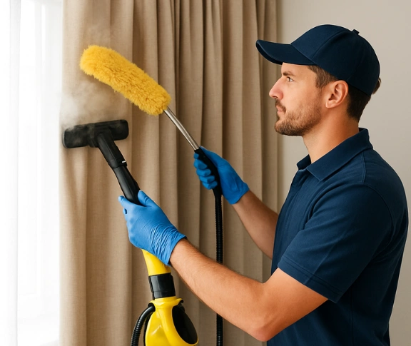 Trusted curtain steam cleaning technician Matty Curtain Cleaning wavell-heights QLD