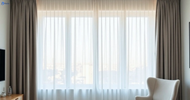 Freshly steam cleaned curtains in wavell-heights QLD